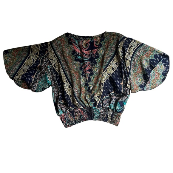 Tops - Bohemian Paisley Print Top